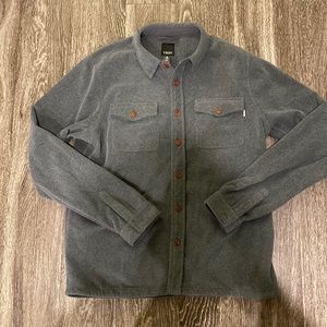Vuori Aspen Shirt Jacket Charcoal Grey Medium